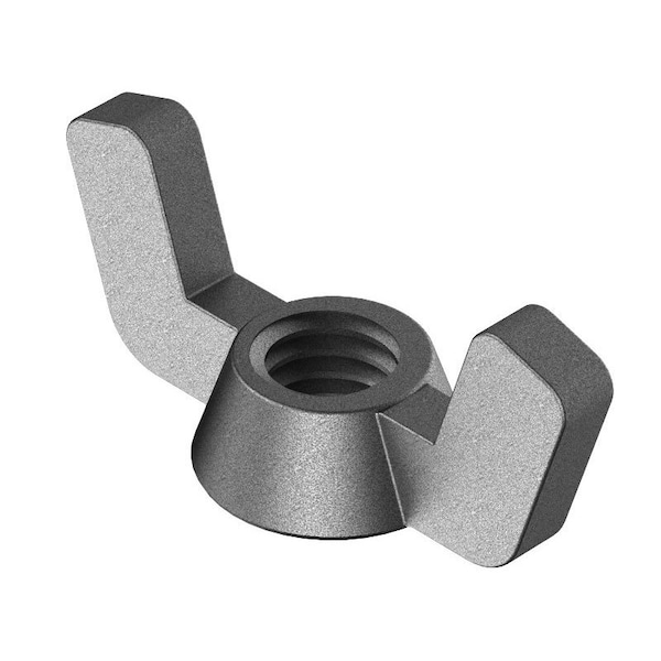 Huyett Wing Nut, M10 x 1.50, Steel, Zinc Clear Trivalent, 25 mm Ht, 51 mm Max Wing Span NUTW00-M100-0250S3 - main